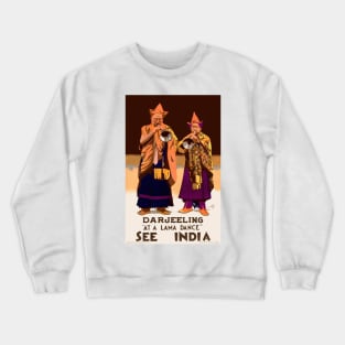 Darjeeling. See India Vintage Poster 1934 Crewneck Sweatshirt